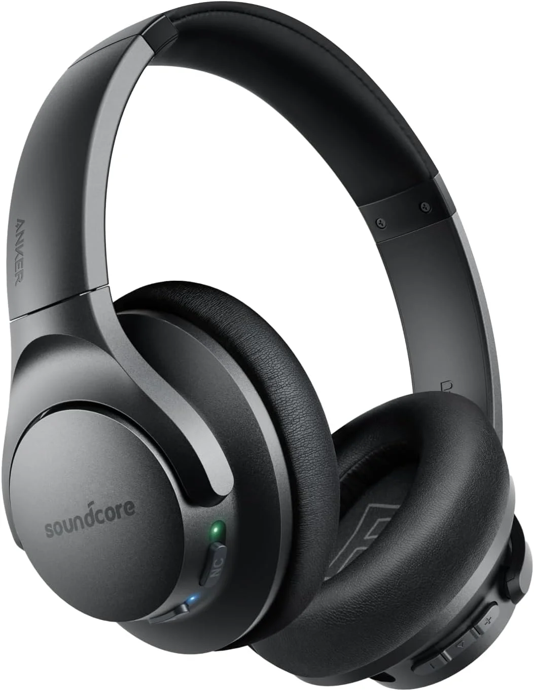 هدفون بی سیم بلوتوثی دور گوشی Soundcore Anker Life Q20 با قابلیت حذف نویز فعال هیبریدی، 60 ساعت پخش، صدای Hi-Res، بیس عمیق، گوشی های فوم دار، مناسب سفر، اداره، شارژ USB-C