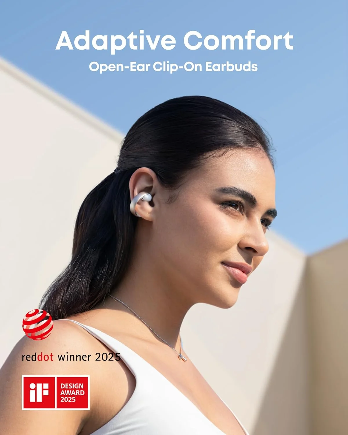 هدفون های گیره ای Soundcore AeroClip از Anker، هدفون های Open-Ear، راحتی تطبیقی، تماس های شفاف با 4 میکروفون و هوش مصنوعی، تناسب پایدار، درایورهای 12 میلی متری برای بیس قدرتمند، Hi-Res، طراحی حلقه باز هدفون های گیره ای Soundcore AeroClip از Anker، هدفون های Open-Ear، راحتی تطبیقی، تماس های شفاف با 4 میکروفون و هوش مصنوعی، تناسب پایدار، درایورهای 12 میلی متری برای بیس قدرتمند، Hi-Res، طراحی حلقه باز