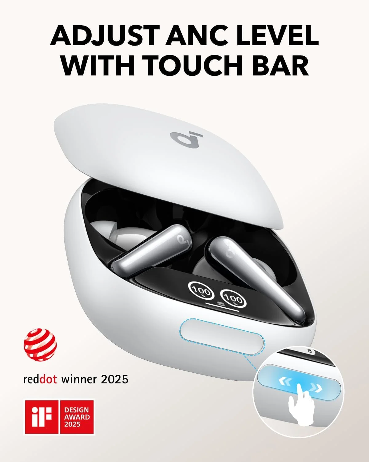 هدفون بی سیم انکر Soundcore Liberty 4 Pro - سفید هدفون بی سیم انکر Soundcore Liberty 4 Pro - سفید