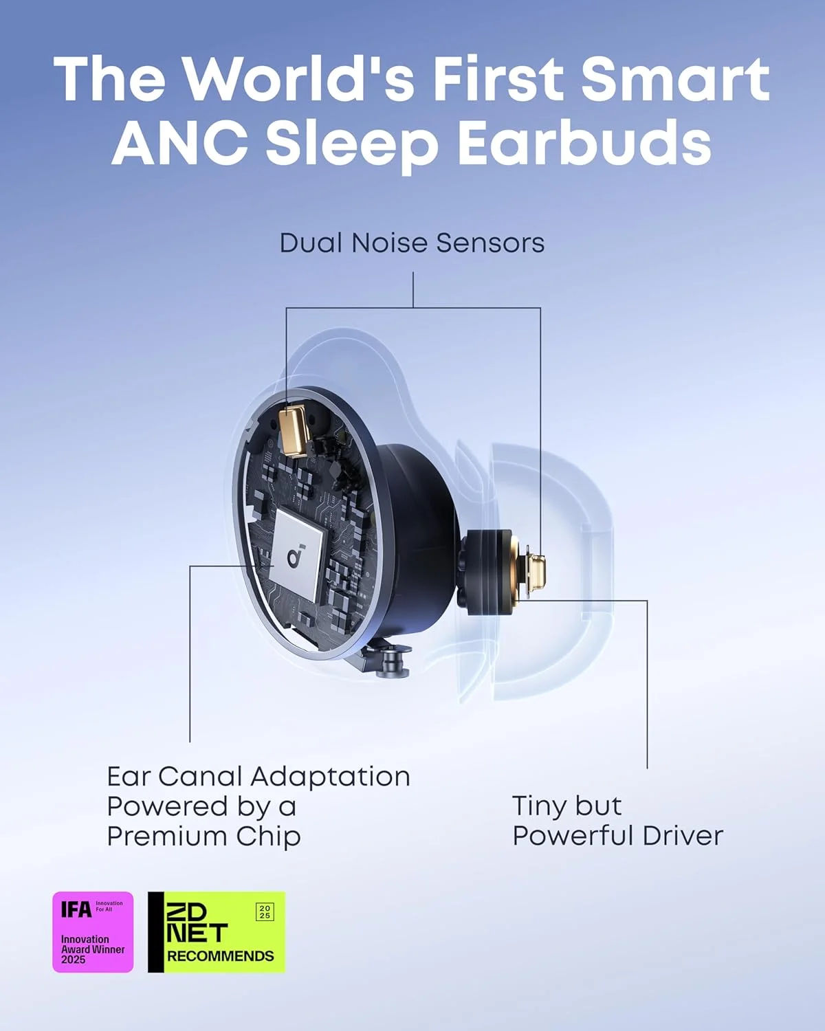 هدفون های خواب Soundcore Sleep A30 از Anker، هدفون های هوشمند حذف نویز فعال، سیستم تطبیقی پوشش خر و پف، فوق العاده راحت برای خوابیدن به پهلو، 45 ساعت پخش هدفون های خواب Soundcore Sleep A30 از Anker، هدفون های هوشمند حذف نویز فعال، سیستم تطبیقی پوشش خر و پف، فوق العاده راحت برای خوابیدن به پهلو، 45 ساعت پخش