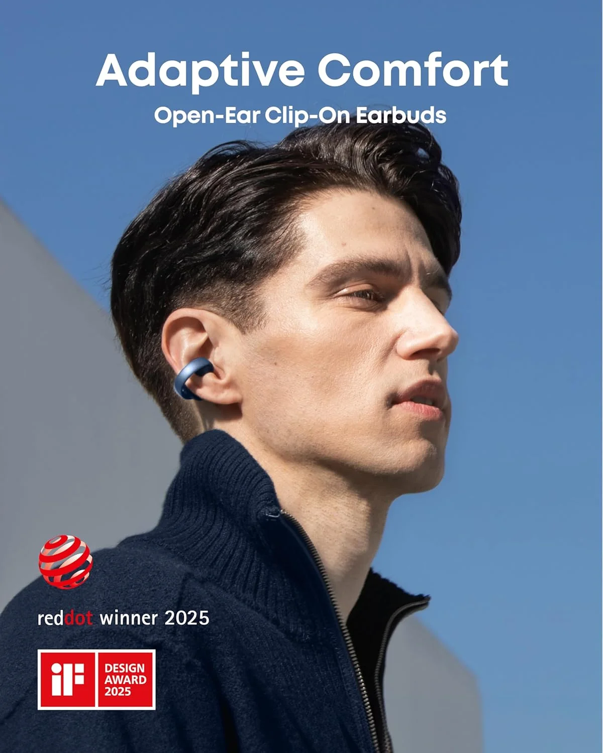 هدفون کلیپسی دور گوشی soundcore AeroClip از Anker، هدفون های گیره ای، راحتی تطبیقی، تماس های شفاف با 4 میکروفون و هوش مصنوعی، تناسب پایدار، درایورهای 12 میلی متری برای صدای واضح، طراحی حلقه باز هدفون کلیپسی دور گوشی soundcore AeroClip از Anker، هدفون های گیره ای، راحتی تطبیقی، تماس های شفاف با 4 میکروفون و هوش مصنوعی، تناسب پایدار، درایورهای 12 میلی متری برای صدای واضح، طراحی حلقه باز
