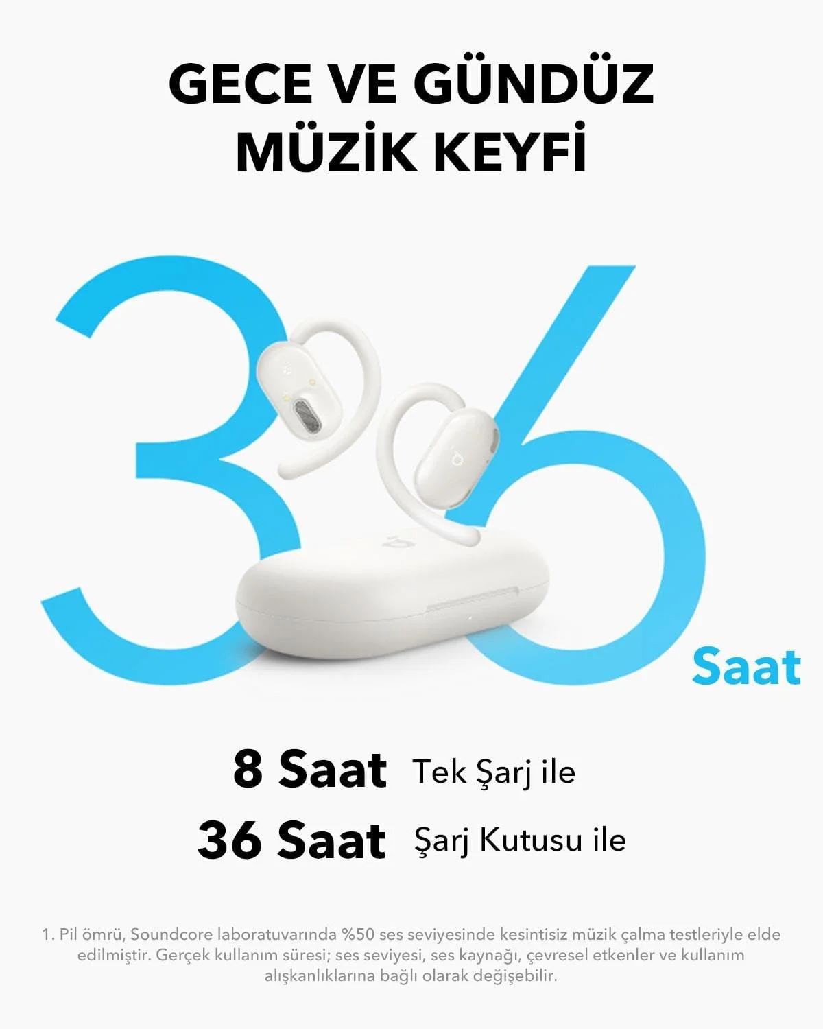 هدفون Soundcore مدل A3876G21 سفید با میکروفون هدفون Soundcore مدل A3876G21 سفید با میکروفون