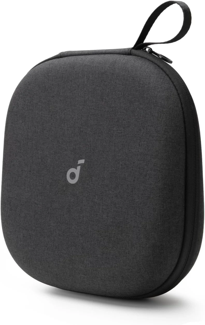 کیف هدفون soundcore by Anker، کیف لوازم جانبی، هدفون های روگوشی، مقاوم در برابر خراش، ضد گرد و غبار، ضد ضربه، محفظه جداشدنی، بند حمل، مشکی