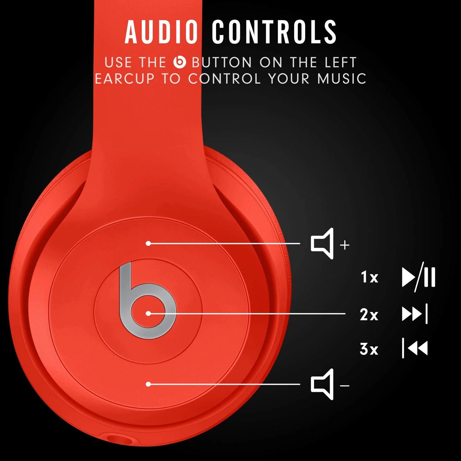 هدفون بی سیم بیتس سولو 3 - قرمز