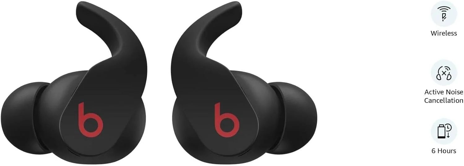 Beats Fit Pro – هدفون بیسیم حذف نویز – حذف نویز فعال - مقاوم در برابر عرق، سازگار با Apple & Android، بلوتوث کلاس 1، میکروفون داخلی - مشکی، یک سایز Beats Fit Pro – هدفون بیسیم حذف نویز – حذف نویز فعال - مقاوم در برابر عرق، سازگار با Apple & Android، بلوتوث کلاس 1، میکروفون داخلی - مشکی، یک سایز