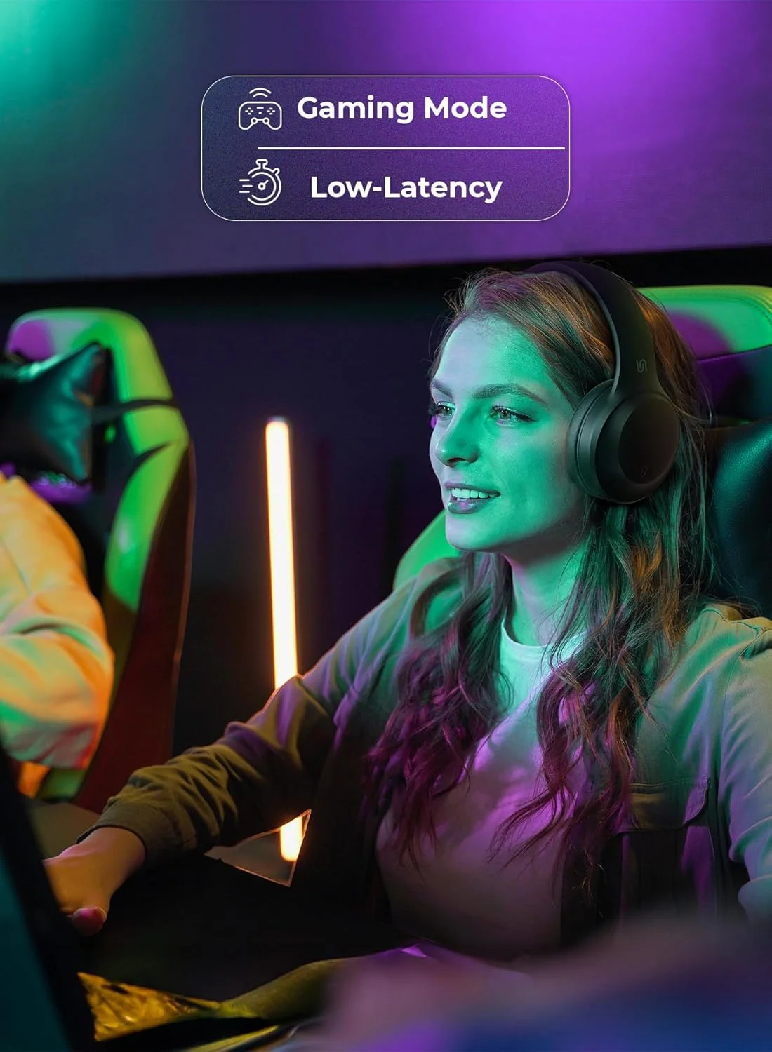 هدفون بی سیم پوردو Soundtec PRIMO، ENC و حالت بازی با تاخیر کم، بلوتوث V5.4، درایور 40 میلی متری، دستیار صوتی، باتری 400 میلی آمپر ساعتی، 50 ساعت زمان کارکرد با 50% صدا (مشکی) هدفون بی سیم پوردو Soundtec PRIMO، ENC و حالت بازی با تاخیر کم، بلوتوث V5.4، درایور 40 میلی متری، دستیار صوتی، باتری 400 میلی آمپر ساعتی، 50 ساعت زمان کارکرد با 50% صدا (مشکی)