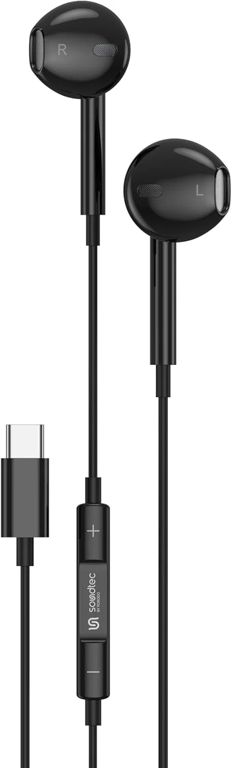 هدفون استریو تایپ سی Porodo Soundtec - مشکی