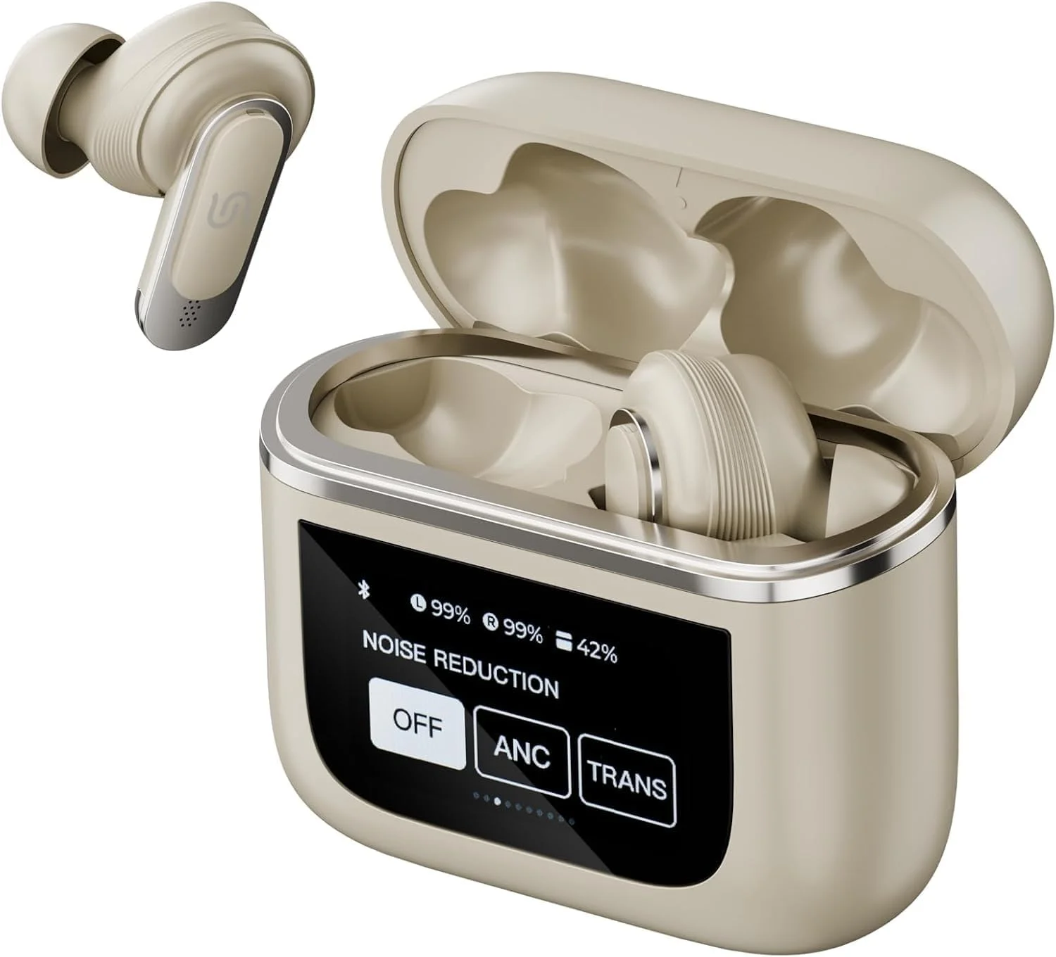 هدفون بی سیم Porodo Soundtec Guide ANC TWS با صفحه لمسی - طلایی هدفون بی سیم Porodo Soundtec Guide ANC TWS با صفحه لمسی - طلایی