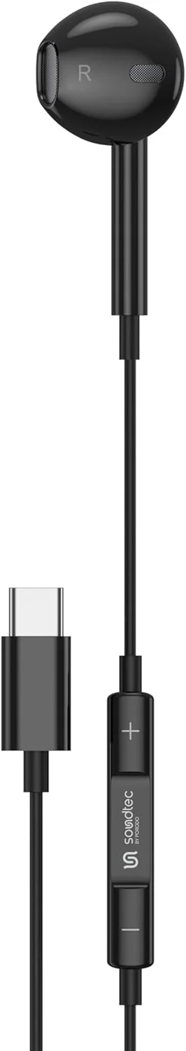 هدفون تک گوش پوردو Soundtec با کانکتور Type-C - مشکی
