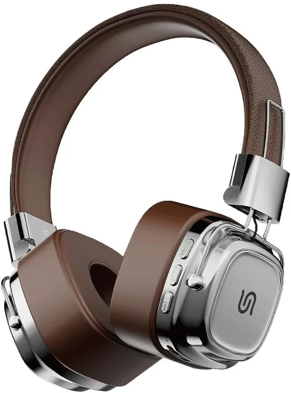 هدفون کلاسیک Porodo Soundtec - قهوه ای/نقره ای