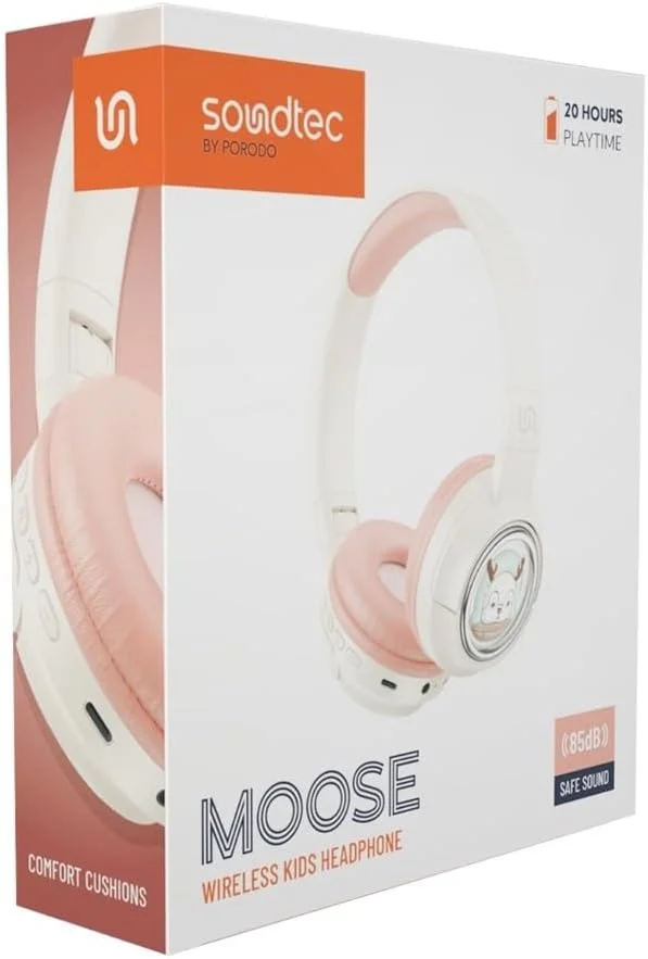 هدفون کودکانه Porodo Soundtec با ظرفیت 400 میلی آمپر - صورتی هدفون کودکانه Porodo Soundtec با ظرفیت 400 میلی آمپر - صورتی