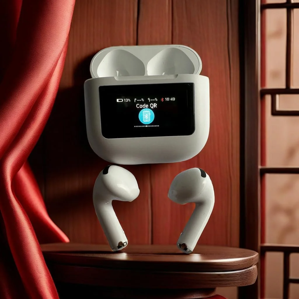 هدفون بیسیم نویز کنسلینگ Porodo Soundtec TWS با صفحه لمسی، کنترل برنامه شخصیسازی شده، صدای با کیفیت بالا، شارژ Type-C، کنترل لمسی، برد انتقال 10 متری، 4 ساعت پخش موسیقی - سفید هدفون بیسیم نویز کنسلینگ Porodo Soundtec TWS با صفحه لمسی، کنترل برنامه شخصیسازی شده، صدای با کیفیت بالا، شارژ Type-C، کنترل لمسی، برد انتقال 10 متری، 4 ساعت پخش موسیقی - سفید