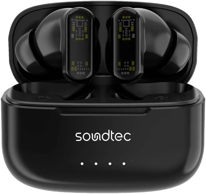 هدفون بی سیم Porodo Soundtec ANC & ENC با طراحی شفاف - مشکی