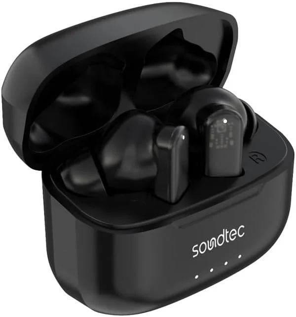 هدفون بی سیم Porodo Soundtec ANC & ENC با طراحی شفاف - مشکی