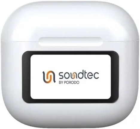هدفون بلوتوثی دوگانه حذف نویز فعال و ENC پوردو Soundtec با صفحه لمسی - سفید هدفون بلوتوثی دوگانه حذف نویز فعال و ENC پوردو Soundtec با صفحه لمسی - سفید
