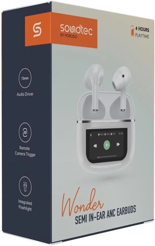 هدفون بی سیم لمسی Porodo Soundtec Wonder - سفید هدفون بی سیم لمسی Porodo Soundtec Wonder - سفید