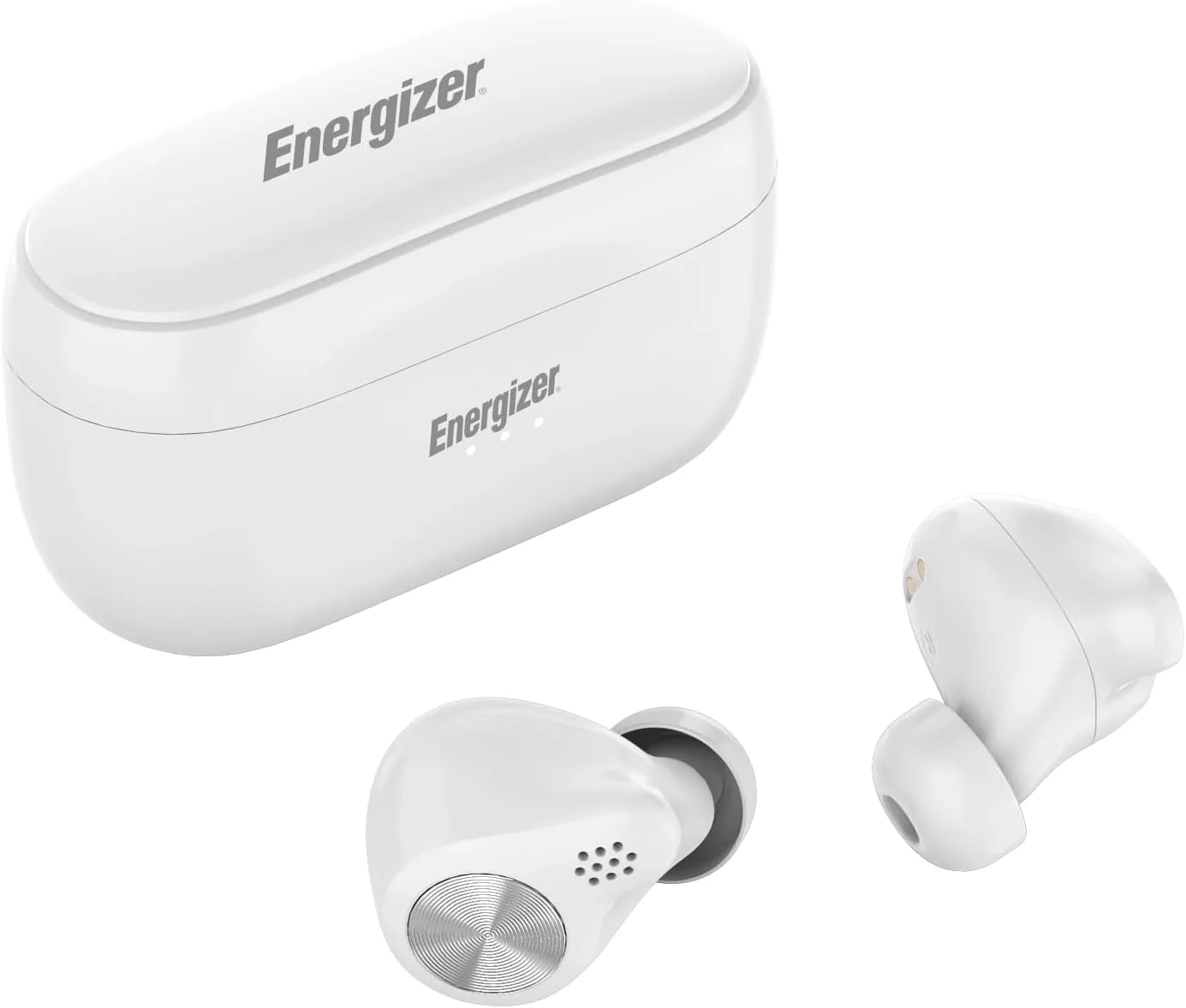 هدفون های بی سیم بلوتوث 5.2 Energizer TWS، صدای استریو با بیس قوی، 5 ساعت پخش مداوم، شارژ USB-C، سفید هدفون های بی سیم بلوتوث 5.2 Energizer TWS، صدای استریو با بیس قوی، 5 ساعت پخش مداوم، شارژ USB-C، سفید