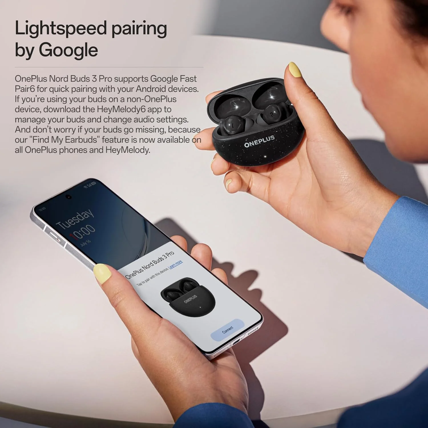 هدفون بی سیم بلوتوثی OnePlus Nord Buds 3 Pro، هدفون حذف نویز، بیس عمیق، صدای فراگیر، تا 44 ساعت پخش با جعبه شارژ، یشم نرم هدفون بی سیم بلوتوثی OnePlus Nord Buds 3 Pro، هدفون حذف نویز، بیس عمیق، صدای فراگیر، تا 44 ساعت پخش با جعبه شارژ، یشم نرم