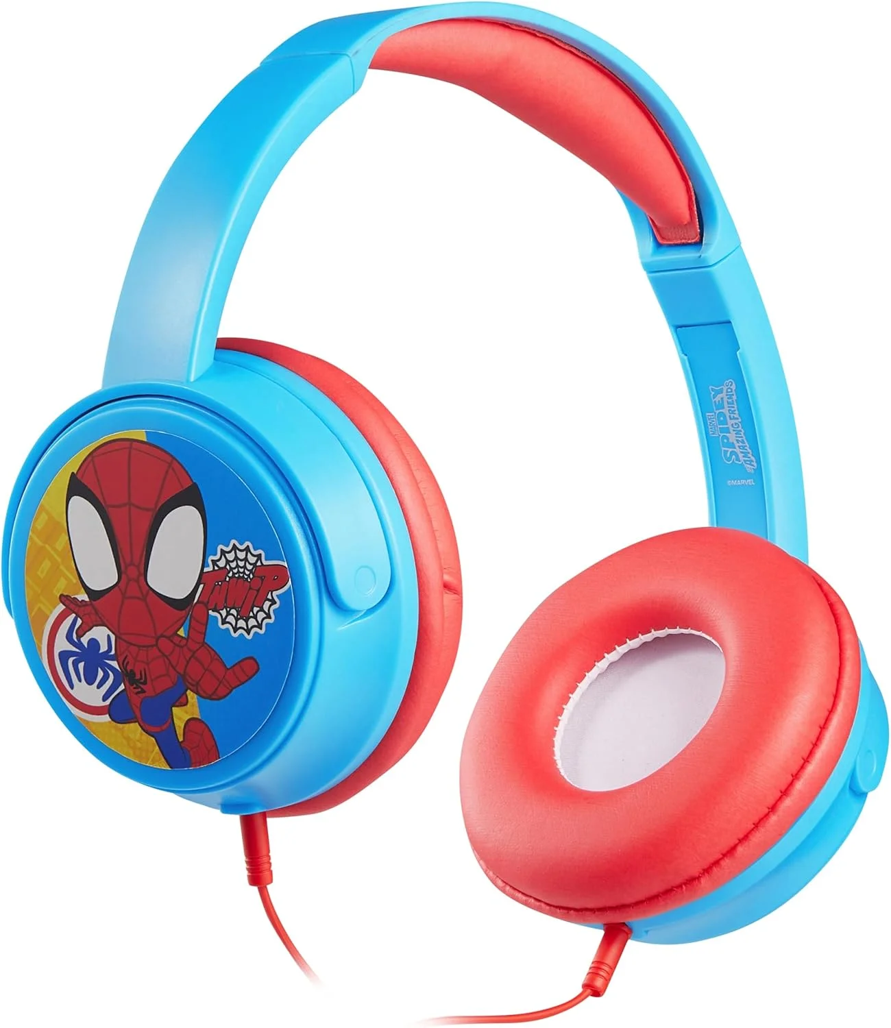 هدفون استریو دوستان شگفت انگیز مرد عنکبوتی SMD با گوشی های پد دار و 11 استیکر