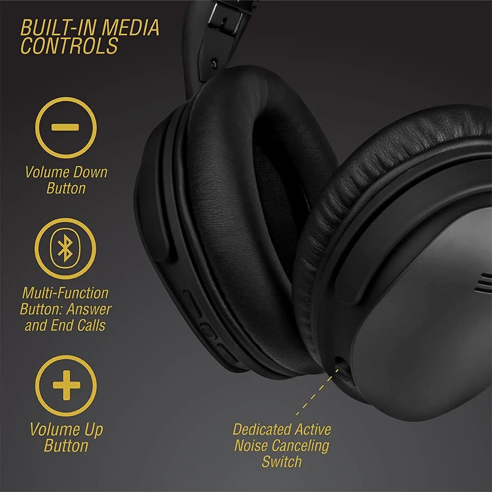 هدفون بی‌سیم روگوشی ولکانو مدل VK-2003-BK با قابلیت حذف نویز