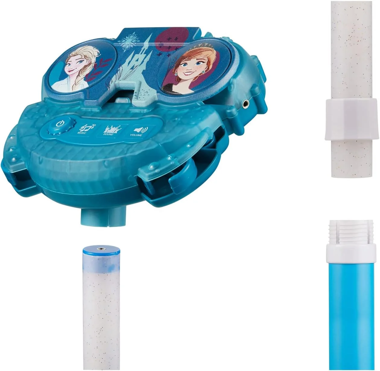 پایه میکروفون دوبل Volkano SMD's - Disney Frozen با چراغ های چشمک زن، موسیقی و اتصال دستگاه کمکی
