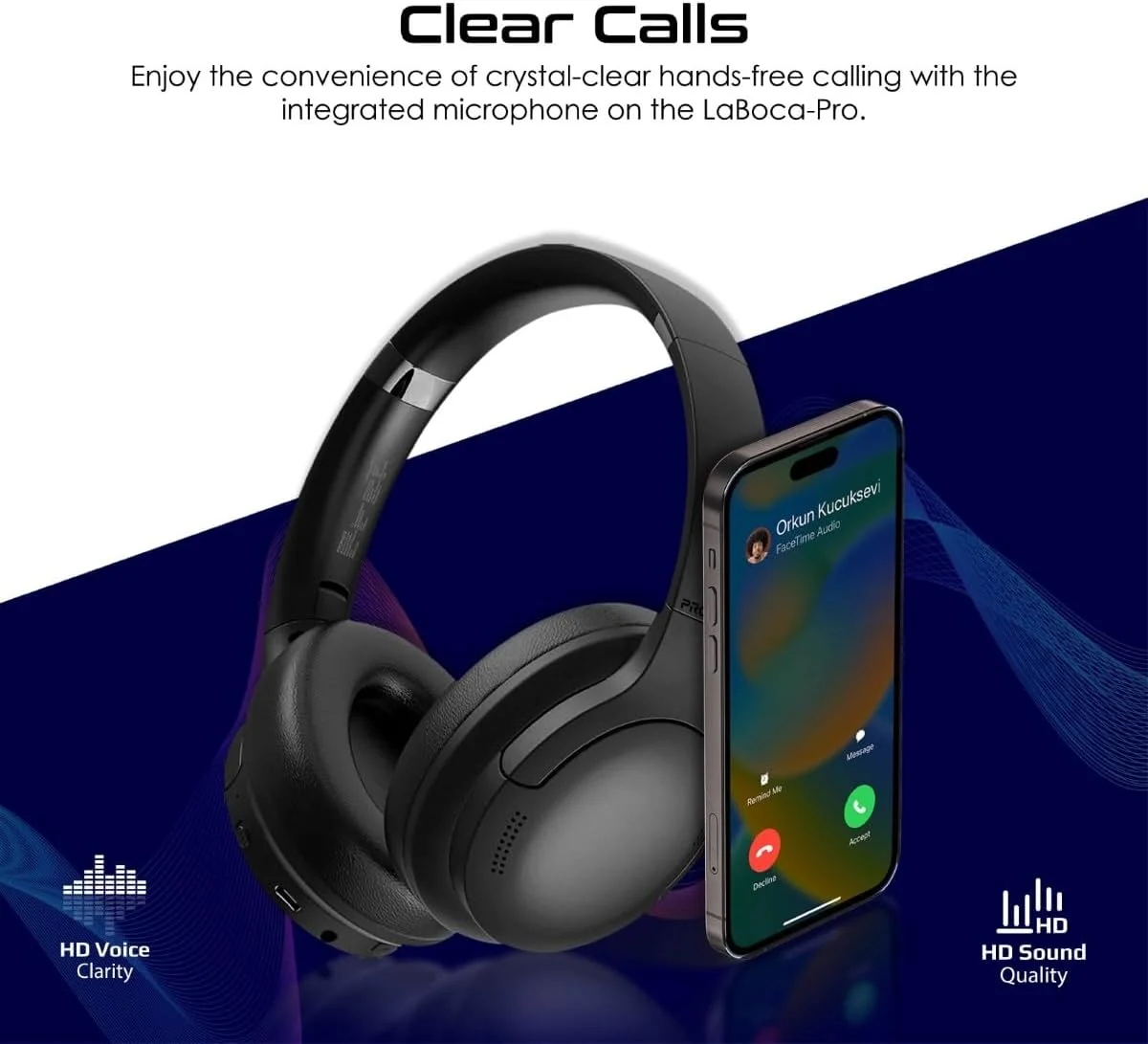 هدفون بی سیم Promate مدل Hi-Fidelity Over-Ear با قابلیت اتصال سیمی/بی سیم نسخه 5.3، دارای میکروفون، 24 ساعت پخش موسیقی، باتری 300 میلی آمپر، طراحی تاشو و جک 3.5 میلی متری برای آیفون 17، گلکسی S25، رنگ مشکی لابوکا هدفون بی سیم Promate مدل Hi-Fidelity Over-Ear با قابلیت اتصال سیمی/بی سیم نسخه 5.3، دارای میکروفون، 24 ساعت پخش موسیقی، باتری 300 میلی آمپر، طراحی تاشو و جک 3.5 میلی متری برای آیفون 17، گلکسی S25، رنگ مشکی لابوکا