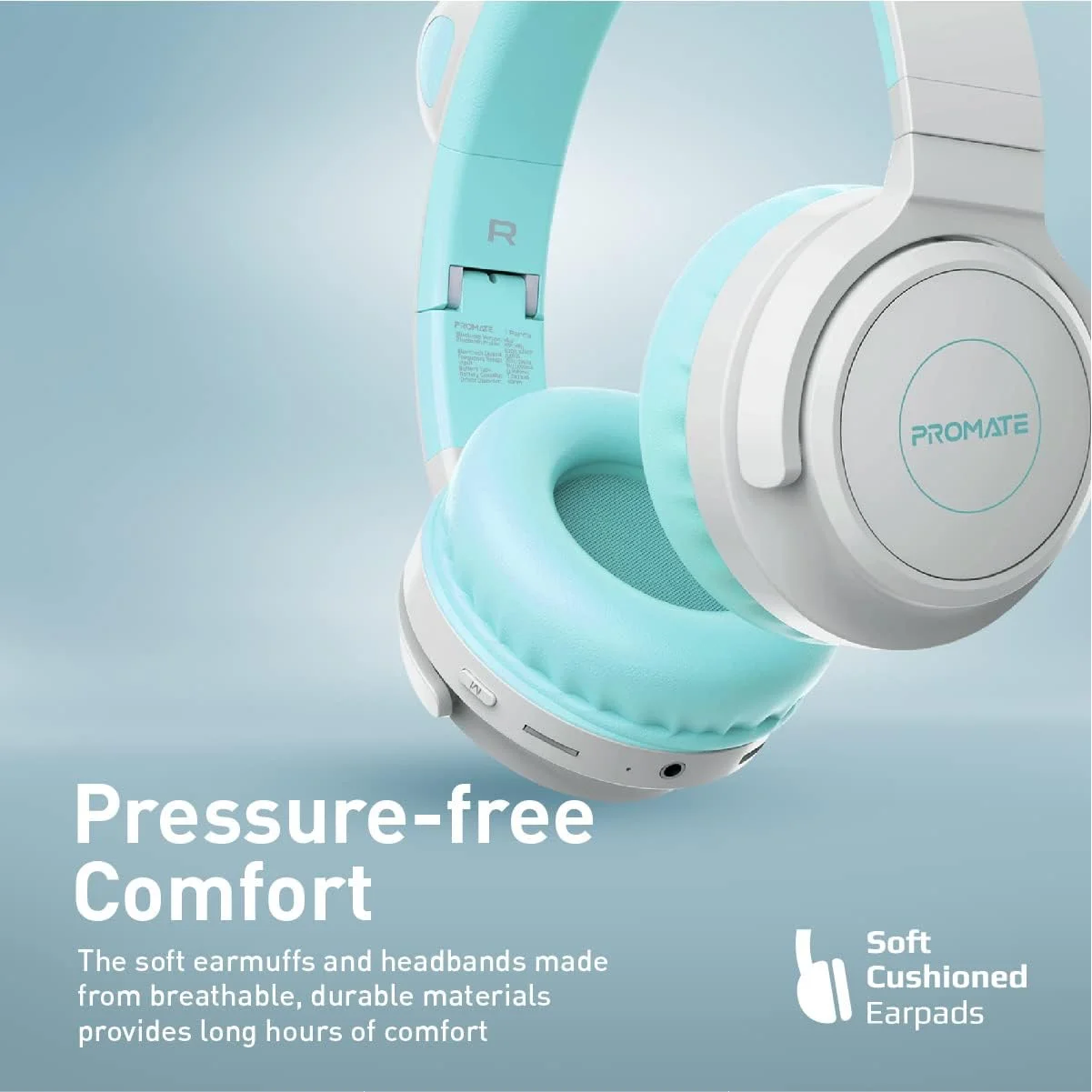 هدفون بلوتوثی بی سیم کودکانه Promate، هدفون تاشو سیمی/بی سیم به سبک Kawaii با گوش های گربه ای LED متصل، محدودیت صدای ایمن 93Db، میکروفون، AUX، اسلات کارت TF و 40 ساعت پخش، پاندا هدفون بلوتوثی بی سیم کودکانه Promate، هدفون تاشو سیمی/بی سیم به سبک Kawaii با گوش های گربه ای LED متصل، محدودیت صدای ایمن 93Db، میکروفون، AUX، اسلات کارت TF و 40 ساعت پخش، پاندا