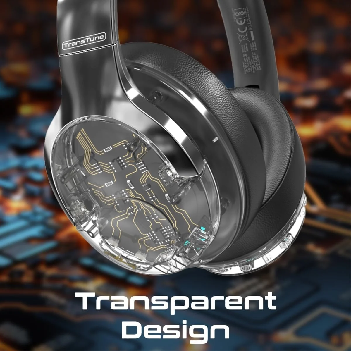 هدفون بی سیم پرومیت، هدست بلوتوثی شفاف با کیفیت بالا ANC v5.3، چراغ های RGB، میکروفون، طراحی تاشو، 40 ساعت پخش، باتری 600 میلی آمپر ساعتی، جک 3.5 میلی متری برای آیفون 15، گلکسی S25، TRANSTUNE.SILVER هدفون بی سیم پرومیت، هدست بلوتوثی شفاف با کیفیت بالا ANC v5.3، چراغ های RGB، میکروفون، طراحی تاشو، 40 ساعت پخش، باتری 600 میلی آمپر ساعتی، جک 3.5 میلی متری برای آیفون 15، گلکسی S25، TRANSTUNE.SILVER