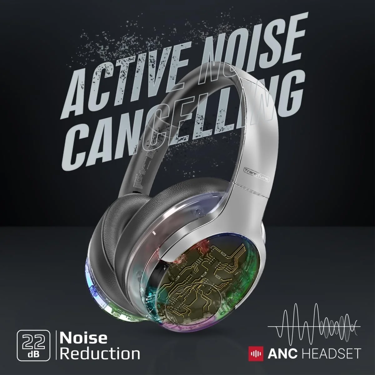 هدفون بی سیم پرومیت، هدست بلوتوثی شفاف با کیفیت بالا ANC v5.3، چراغ های RGB، میکروفون، طراحی تاشو، 40 ساعت پخش، باتری 600 میلی آمپر ساعتی، جک 3.5 میلی متری برای آیفون 15، گلکسی S25، TRANSTUNE.SILVER هدفون بی سیم پرومیت، هدست بلوتوثی شفاف با کیفیت بالا ANC v5.3، چراغ های RGB، میکروفون، طراحی تاشو، 40 ساعت پخش، باتری 600 میلی آمپر ساعتی، جک 3.5 میلی متری برای آیفون 15، گلکسی S25، TRANSTUNE.SILVER