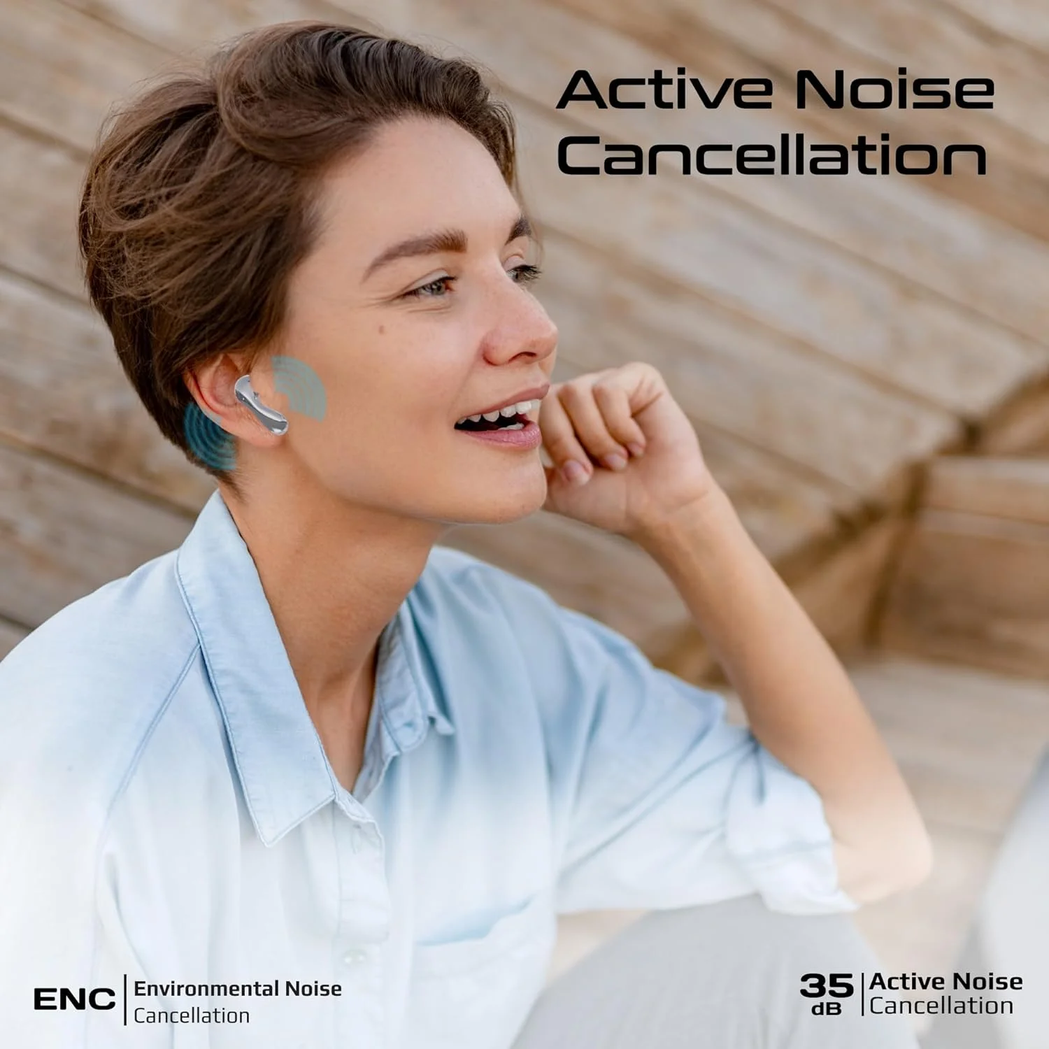 هدفون بی سیم هایبرید با کیفیت بالا Promate با قابلیت حذف نویز فعال و حذف نویز محیطی، تاخیر کم، 4 میکروفون، 40 ساعت پخش، مقاومت در برابر آب IPX4، Baton سفید هدفون بی سیم هایبرید با کیفیت بالا Promate با قابلیت حذف نویز فعال و حذف نویز محیطی، تاخیر کم، 4 میکروفون، 40 ساعت پخش، مقاومت در برابر آب IPX4، Baton سفید