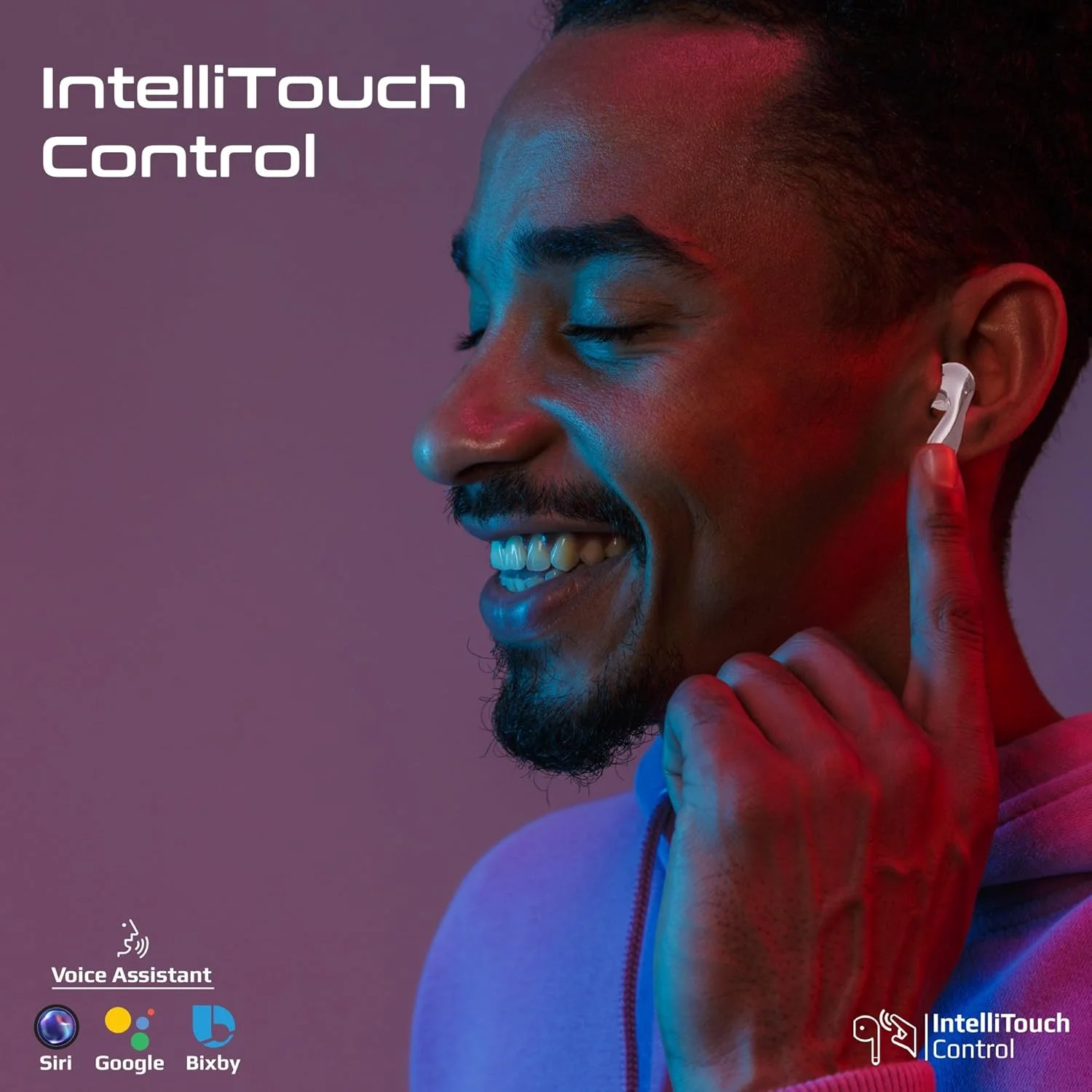 هدفون بی سیم هایبرید با کیفیت بالا Promate با قابلیت حذف نویز فعال و حذف نویز محیطی، تاخیر کم، 4 میکروفون، 40 ساعت پخش، مقاومت در برابر آب IPX4، Baton سفید هدفون بی سیم هایبرید با کیفیت بالا Promate با قابلیت حذف نویز فعال و حذف نویز محیطی، تاخیر کم، 4 میکروفون، 40 ساعت پخش، مقاومت در برابر آب IPX4، Baton سفید