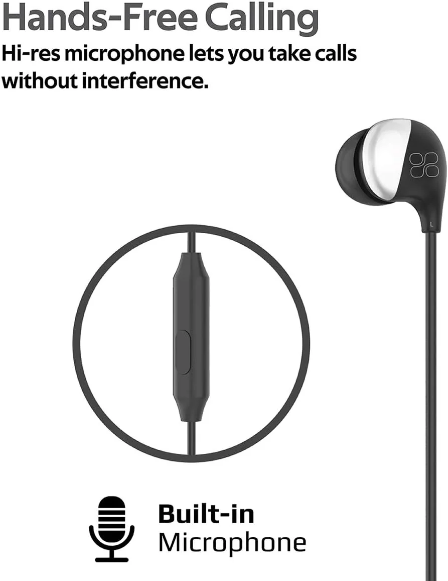 هدفون های داخل گوشی پرومیت، هدفون های سیمی استریو HD جهانی با میکروفون داخلی، کنترل درون خطی، کیفیت صدای برتر و سیم 1.2 متری بدون گره خوردگی برای تلفن های هوشمند، تبلت ها، رایانه شخصی، مشکی شهابی هدفون های داخل گوشی پرومیت، هدفون های سیمی استریو HD جهانی با میکروفون داخلی، کنترل درون خطی، کیفیت صدای برتر و سیم 1.2 متری بدون گره خوردگی برای تلفن های هوشمند، تبلت ها، رایانه شخصی، مشکی شهابی