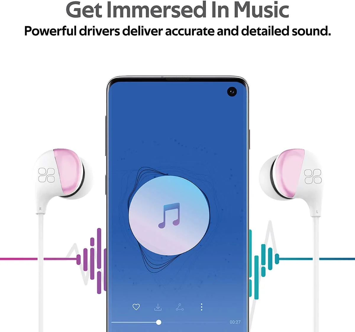 هدفون سیمی داخل گوشی پرومیت (بازسازی شده)، صدای استریو HD، میکروفون داخلی، کنترل های درون خطی، کابل 1.2 متری بدون گره - سفید هدفون سیمی داخل گوشی پرومیت (بازسازی شده)، صدای استریو HD، میکروفون داخلی، کنترل های درون خطی، کابل 1.2 متری بدون گره - سفید