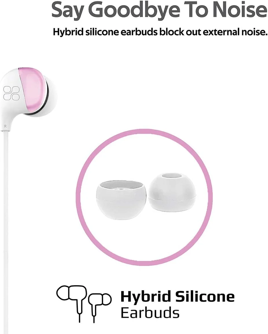 هدفون سیمی داخل گوشی پرومیت (بازسازی شده)، صدای استریو HD، میکروفون داخلی، کنترل های درون خطی، کابل 1.2 متری بدون گره - سفید هدفون سیمی داخل گوشی پرومیت (بازسازی شده)، صدای استریو HD، میکروفون داخلی، کنترل های درون خطی، کابل 1.2 متری بدون گره - سفید