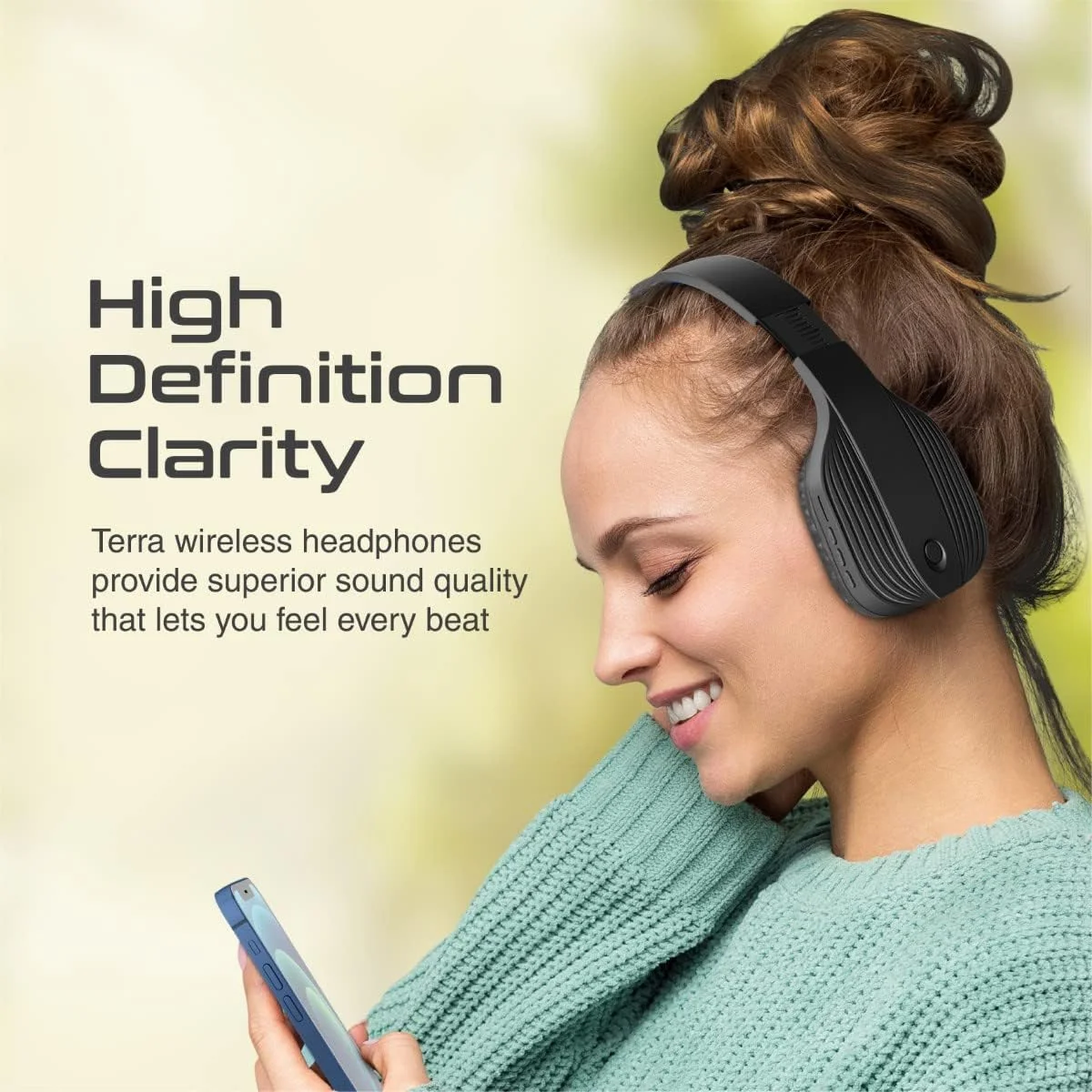 هدفون بلوتوثی بیسیم پرومیت، هدست بلوتوثی v5.1 با عملکرد بالا و حذف نویز، دارای میکروفون، رادیو FM، 10 ساعت پخش، درگاه کارت TF و جک 3.5 میلیمتری، مشکی Terra هدفون بلوتوثی بیسیم پرومیت، هدست بلوتوثی v5.1 با عملکرد بالا و حذف نویز، دارای میکروفون، رادیو FM، 10 ساعت پخش، درگاه کارت TF و جک 3.5 میلیمتری، مشکی Terra