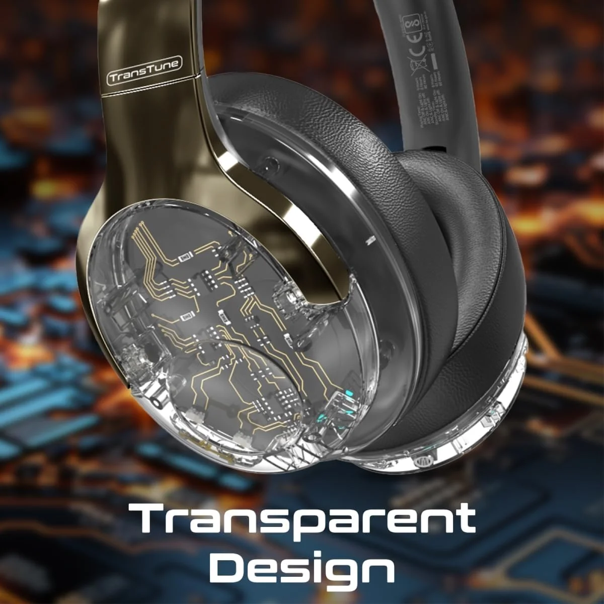 هدفون بی سیم پرومیت، هدست بلوتوثی شفاف با کیفیت بالا ANC v5.3، چراغ های RGB، میکروفون، طراحی تاشو، 40 ساعت پخش، باتری 600 میلی آمپر ساعتی، جک 3.5 میلی متری برای آیفون 15، گلکسی S25، TRANSTUNE.GUNMETAL هدفون بی سیم پرومیت، هدست بلوتوثی شفاف با کیفیت بالا ANC v5.3، چراغ های RGB، میکروفون، طراحی تاشو، 40 ساعت پخش، باتری 600 میلی آمپر ساعتی، جک 3.5 میلی متری برای آیفون 15، گلکسی S25، TRANSTUNE.GUNMETAL