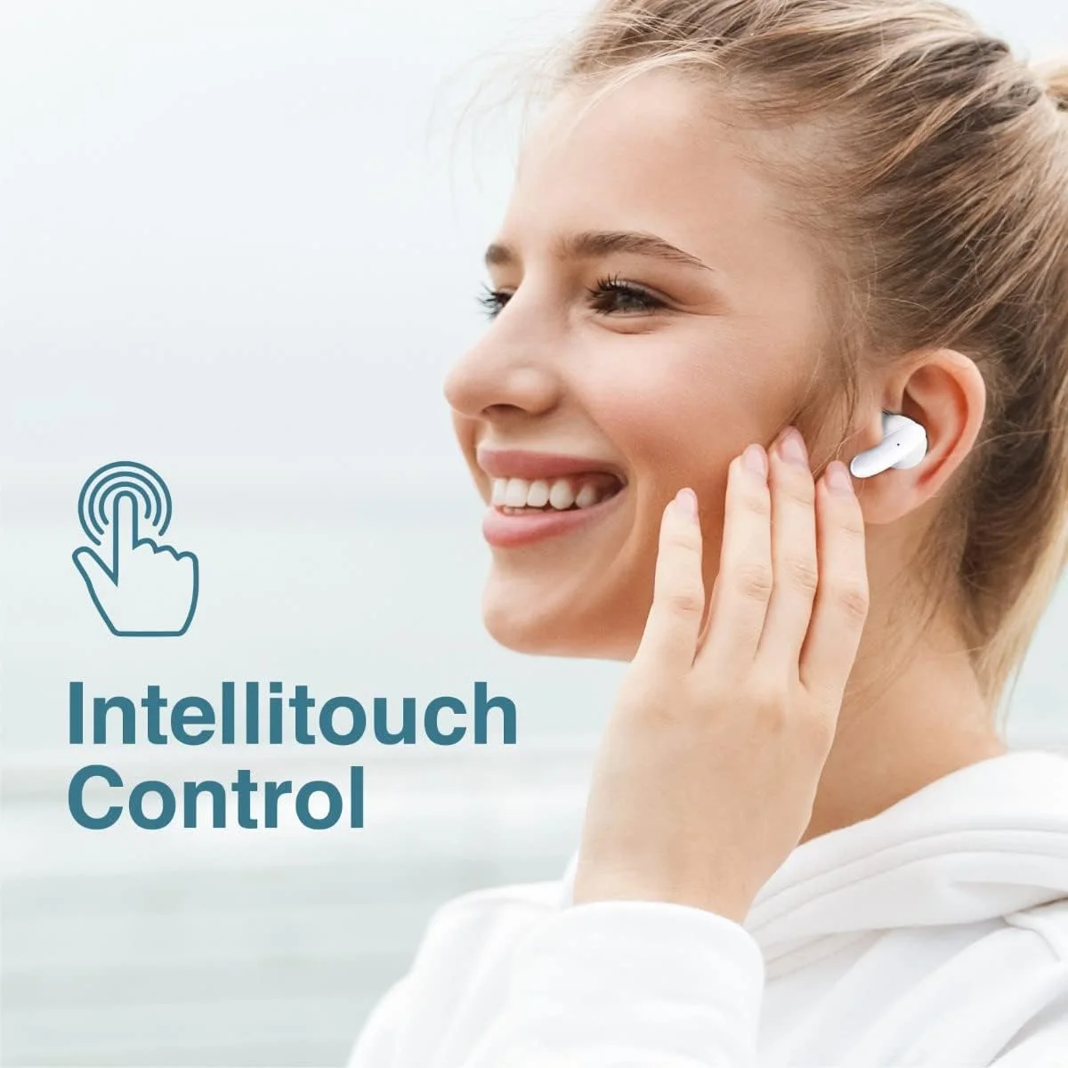 هدفون بی سیم Promate، هدفون بلوتوثی v5.1 HD با میکروفون، مقاومت در برابر آب IPX5، 20 ساعت پخش، کنترل لمسی هوشمند و جفت شدن خودکار هوشمند برای آیفون 14، گلکسی S22، Lush هدفون بی سیم Promate، هدفون بلوتوثی v5.1 HD با میکروفون، مقاومت در برابر آب IPX5، 20 ساعت پخش، کنترل لمسی هوشمند و جفت شدن خودکار هوشمند برای آیفون 14، گلکسی S22، Lush