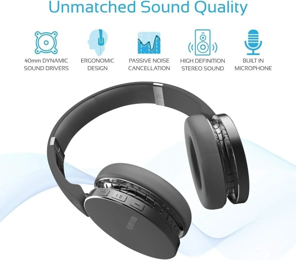 هدفون بلوتوثی پرومیت، هدست استریو HiFi تاشو و سبک وزن با کنترل موسیقی داخلی، میکروفون، صدای HD و حذف نویز پسیو برای لپ تاپ، تلویزیون، تلفن های هوشمند، موج های قرمز هدفون بلوتوثی پرومیت، هدست استریو HiFi تاشو و سبک وزن با کنترل موسیقی داخلی، میکروفون، صدای HD و حذف نویز پسیو برای لپ تاپ، تلویزیون، تلفن های هوشمند، موج های قرمز