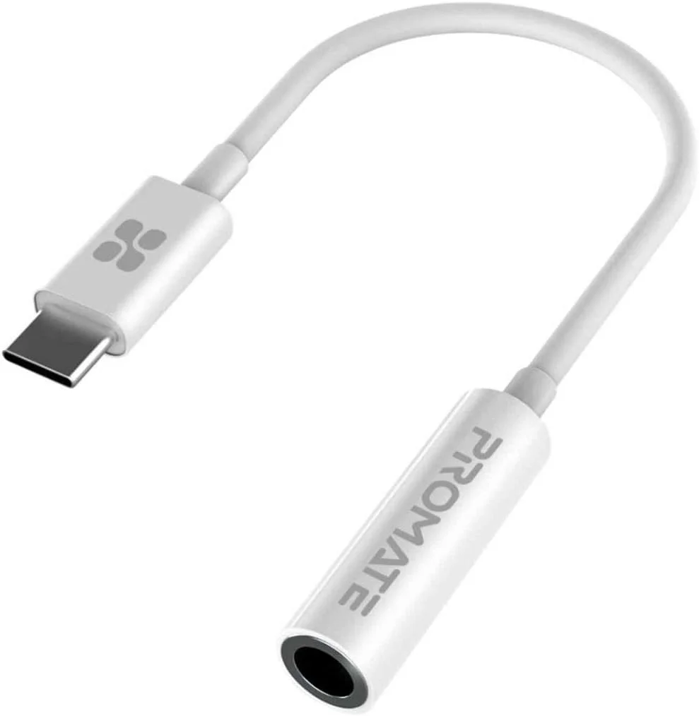 تبدیل USB-C به 3.5 میلیمتری پرومیت، کابل آداپتور استریو داینامیک USB Type-C به AUX 3.5 میلیمتری با صدای با کیفیت بالا برای دستگاههای UBC-C، مناسب برای موسیقی و تماس، مدل AUXLink-C سفید تبدیل USB-C به 3.5 میلیمتری پرومیت، کابل آداپتور استریو داینامیک USB Type-C به AUX 3.5 میلیمتری با صدای با کیفیت بالا برای دستگاههای UBC-C، مناسب برای موسیقی و تماس، مدل AUXLink-C سفید