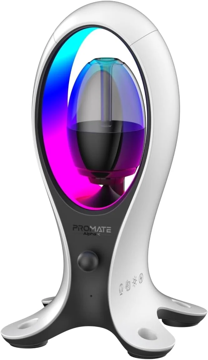 اسپیکر بلوتوث قابل حمل پرومیت، اسپیکر بی سیم واقعی با کیفیت بالا و پایه هدفون با USB-C و هاب دوگانه USB-A، نورپردازی RGB رنگارنگ، طراحی ارگونومیک مدرن، شارژ سریع، آلفا-X اسپیکر بلوتوث قابل حمل پرومیت، اسپیکر بی سیم واقعی با کیفیت بالا و پایه هدفون با USB-C و هاب دوگانه USB-A، نورپردازی RGB رنگارنگ، طراحی ارگونومیک مدرن، شارژ سریع، آلفا-X