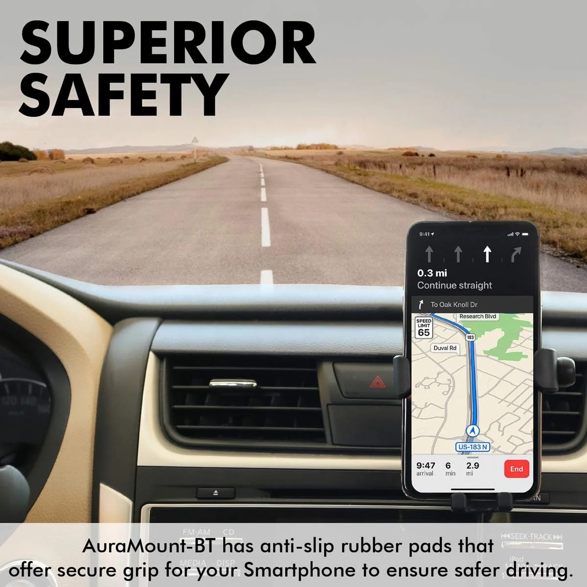 پایه شارژر بیسیم خودرو Promate با استاندارد Qi، پایه نگهدارنده خودرو با شارژر فوق سریع 10 واتی Qi و گیره خودکار به همراه هدست بیسیم مونو، میکروفون داخلی و چرخش 360 درجه برای دستگاههای Qi، مدل AuraMount-BT (قهوهای) پایه شارژر بیسیم خودرو Promate با استاندارد Qi، پایه نگهدارنده خودرو با شارژر فوق سریع 10 واتی Qi و گیره خودکار به همراه هدست بیسیم مونو، میکروفون داخلی و چرخش 360 درجه برای دستگاههای Qi، مدل AuraMount-BT (قهوهای)