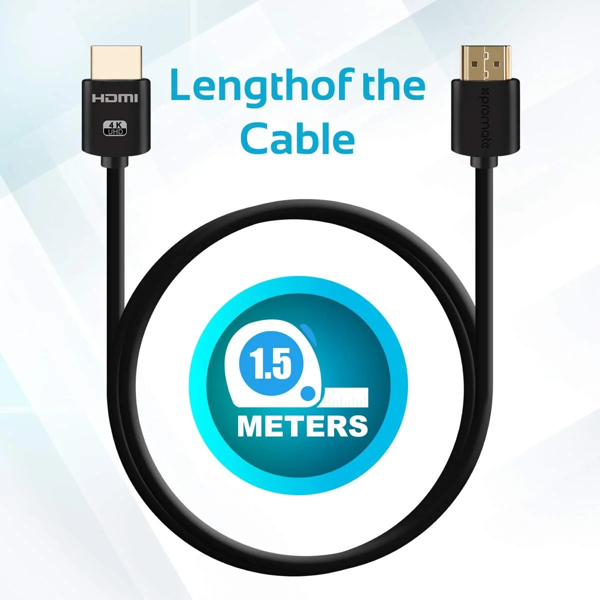 کابل HDMI پرومیت PROLINK4K2-150 به طول 1.5 متر، نوع A (استاندارد HDMI)، سه بعدی، مشکی کابل HDMI پرومیت PROLINK4K2-150 به طول 1.5 متر، نوع A (استاندارد HDMI)، سه بعدی، مشکی