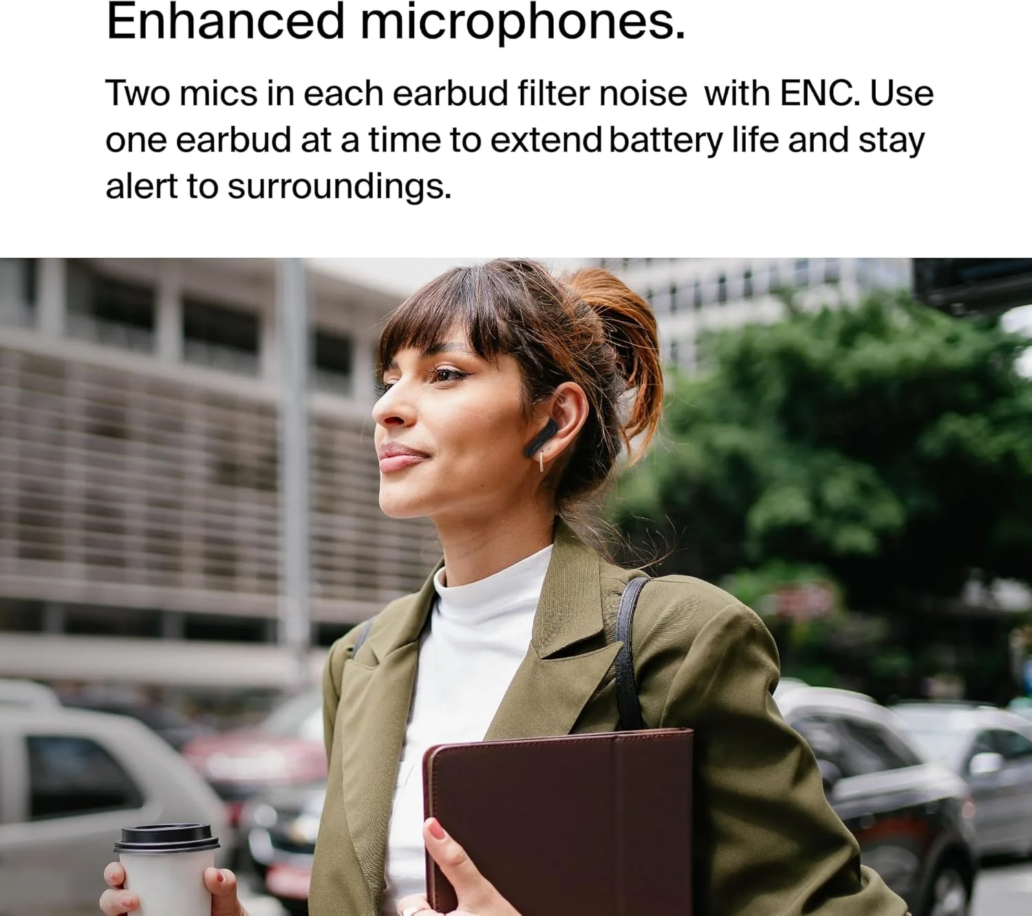 هدفون بی سیم بلوتوثی Belkin SoundForm™ Motion، با قابلیت حذف نویز، دارای محفظه شارژ بی سیم و میکروفون دوگانه - مقاوم در برابر آب IPX5، مناسب برای آیفون و سامسونگ - مشکی