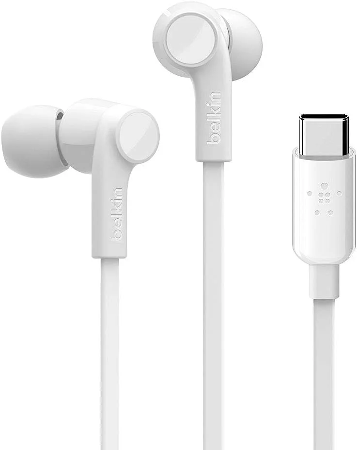 هدفون داخل گوشی USB-C بلکین - سفید