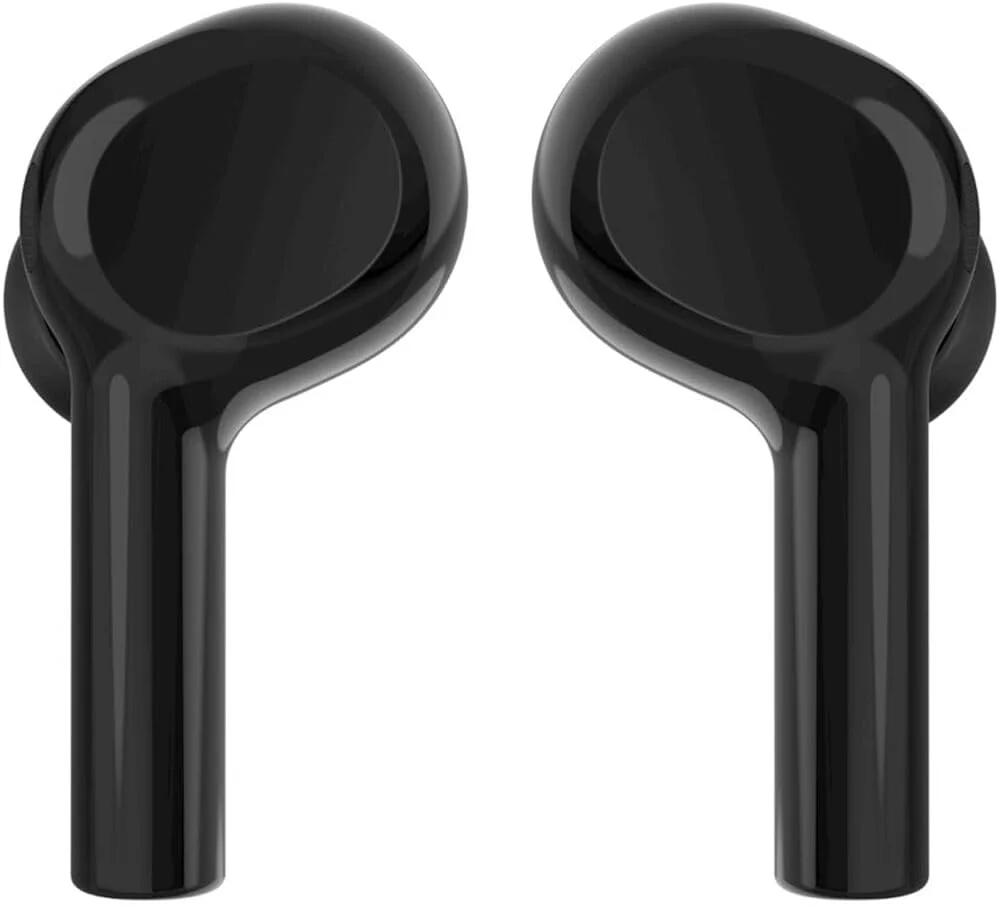 هدفون بی سیم بلکین، هدفون بلوتوثی بی سیم SoundForm Freedom با کیس شارژ بی سیم دارای گواهی IPX5 مقاوم در برابر عرق و آب با بیس عمیق برای آیفون و اندروید - مشکی