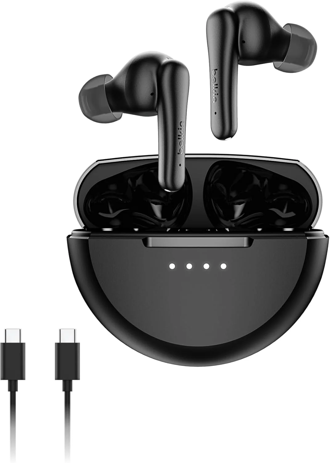 هدفون بی سیم بلوتوثی Belkin SoundForm Rhythm با میکروفون داخلی، شارژ سریع USB-C، عمر باتری 28 ساعته، مقاومت در برابر آب IPX5، مناسب برای آیفون، آیپد، گلکسی، پیکسل و غیره - مشکی هدفون بی سیم بلوتوثی Belkin SoundForm Rhythm با میکروفون داخلی، شارژ سریع USB-C، عمر باتری 28 ساعته، مقاومت در برابر آب IPX5، مناسب برای آیفون، آیپد، گلکسی، پیکسل و غیره - مشکی