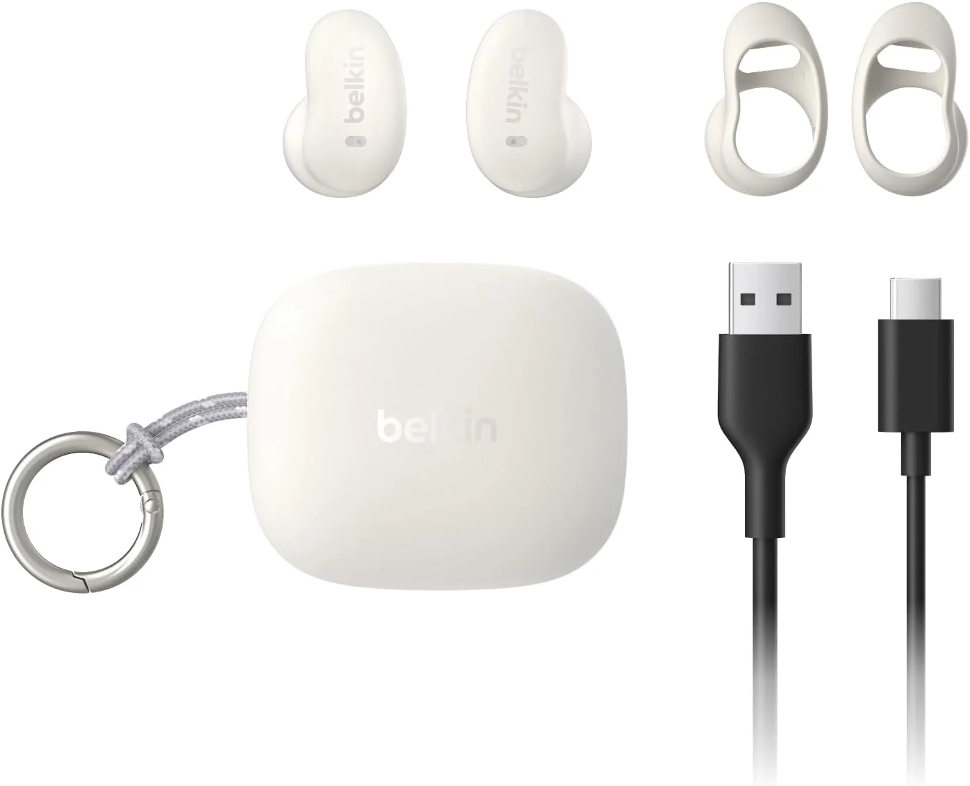 هدفون بی سیم Belkin SoundForm Anywhere، هدفون بلوتوثی با راحتی طولانی مدت، هدفون سبک وزن IPX4 ضد آب برای آیفون، آیپد، تبلت، لپ تاپ، دوچرخه سواری، دویدن و موارد دیگر - سفید هدفون بی سیم Belkin SoundForm Anywhere، هدفون بلوتوثی با راحتی طولانی مدت، هدفون سبک وزن IPX4 ضد آب برای آیفون، آیپد، تبلت، لپ تاپ، دوچرخه سواری، دویدن و موارد دیگر - سفید