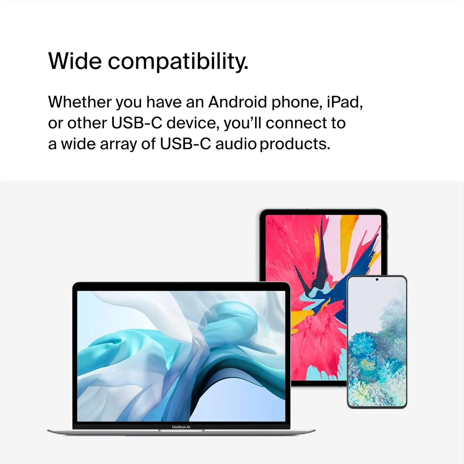 آداپتور صوتی 3.5 میلی‌متری و شارژ USB-C بلکین Rockstar، آداپتور صوتی USB-C سازگار با آیپد پرو 12.9، 11، گلکسی، پیکسل، وان پلاس و غیره