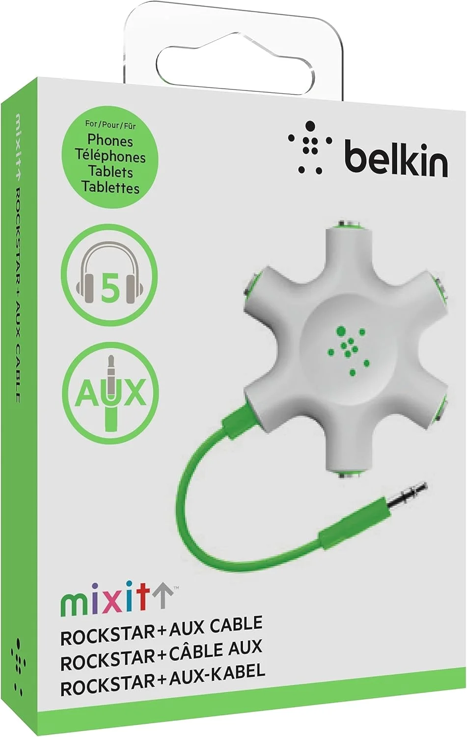 اسپلیتر چندگانه هدفون BELKIN F8Z274BT-PUR ROCKSTAR - بنفش