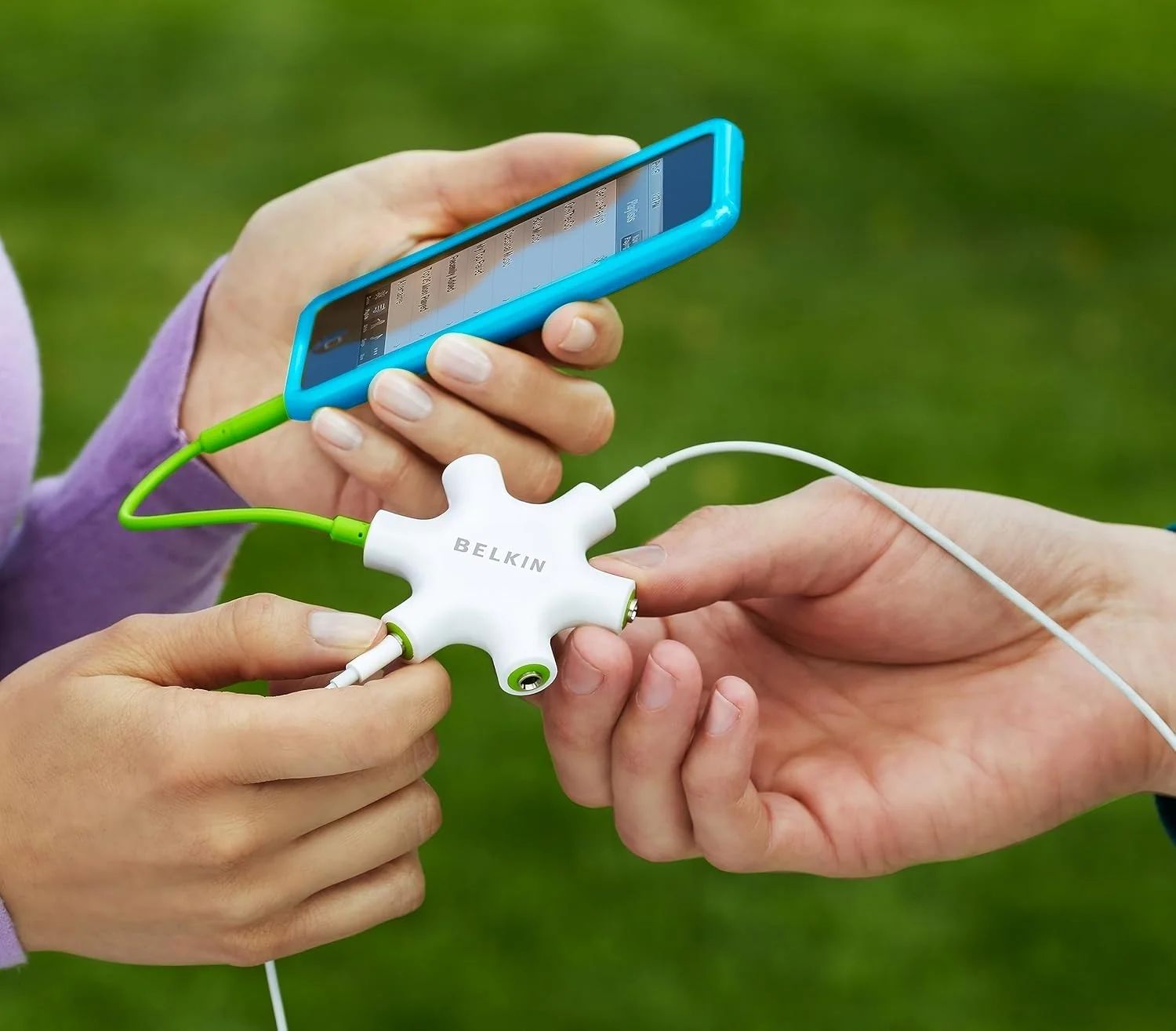 اسپلیتر چندگانه هدفون BELKIN F8Z274BT-PUR ROCKSTAR - بنفش